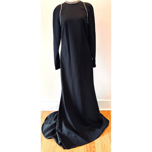 IEENA for Mac Duggal Dresses & Skirts - NWOT IEENA for Mac Duggal Black Long Sleeve Gown with Rhinestone Detailing US 8